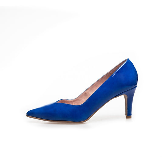 COPENHAGEN SHOES ALONE - PATENT Heels 1202 ELECTRIC BLUE