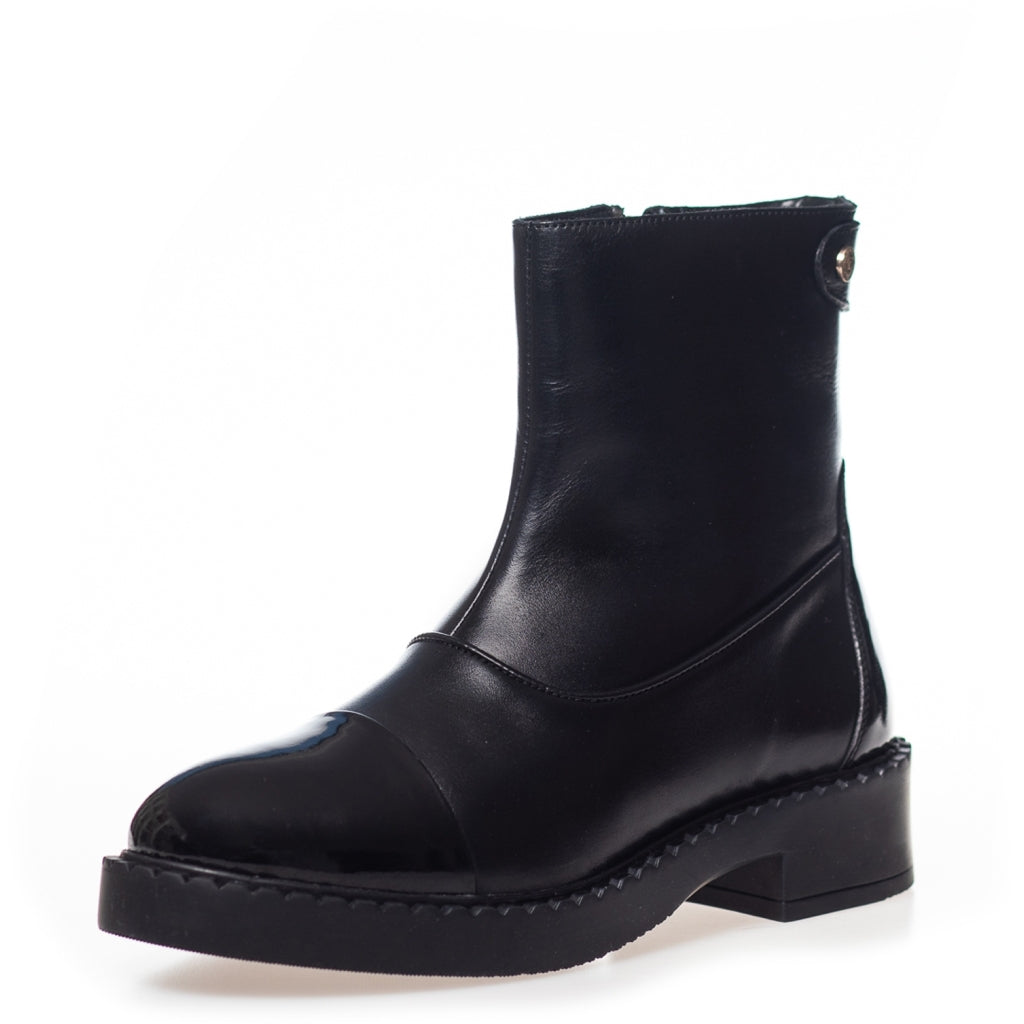 COPENHAGEN SHOES AMIE BOOTS PATENT Laarzen 0011 BLACK PATENT