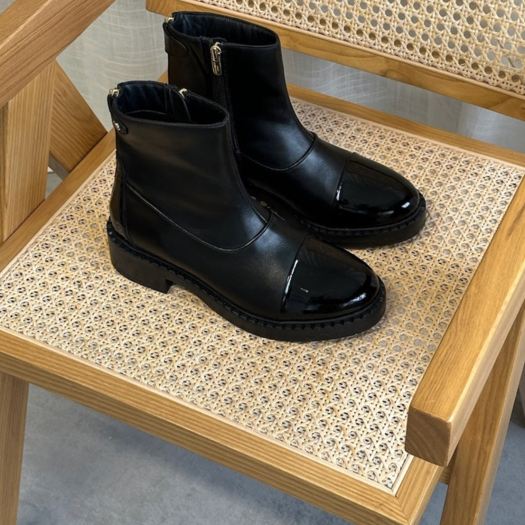 COPENHAGEN SHOES AMIE BOOTS PATENT Laarzen 0011 BLACK PATENT