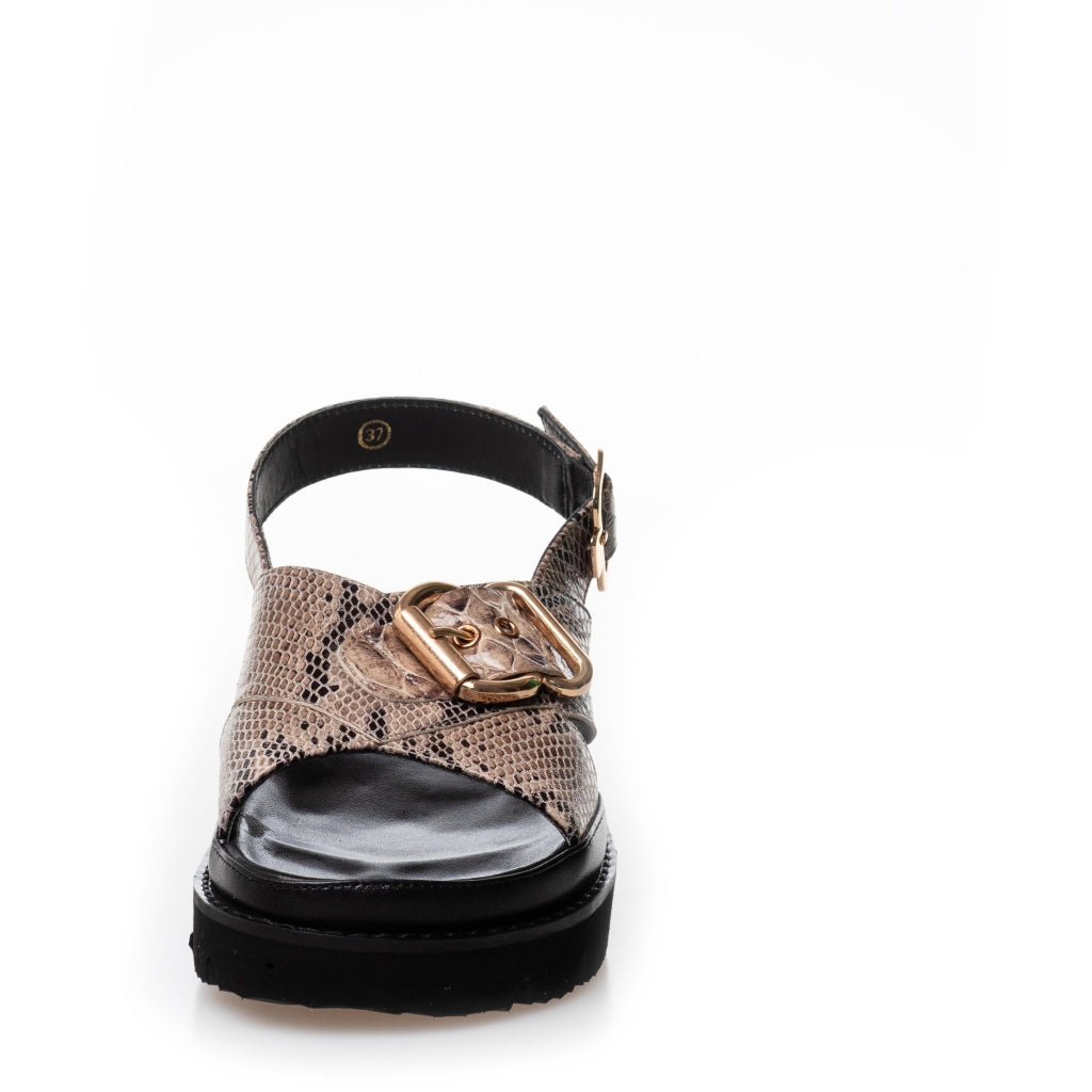 COPENHAGEN SHOES AS A WOMAN Sandalen 103 COGNAC SNAKE