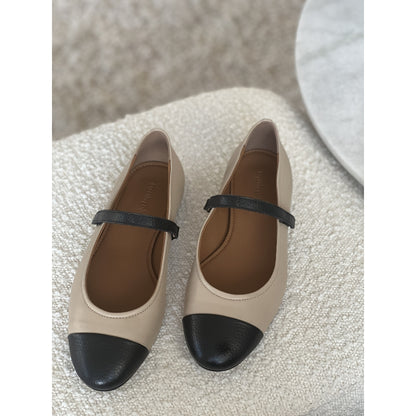 COPENHAGEN SHOES BE FOREVER Ballerinas 0007 BLACK / NUDE