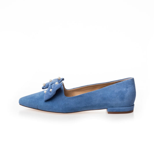 Copenhagen Shoes by Josefine Valentin BE GOOD PEARLS Loafers 0220 DENIM