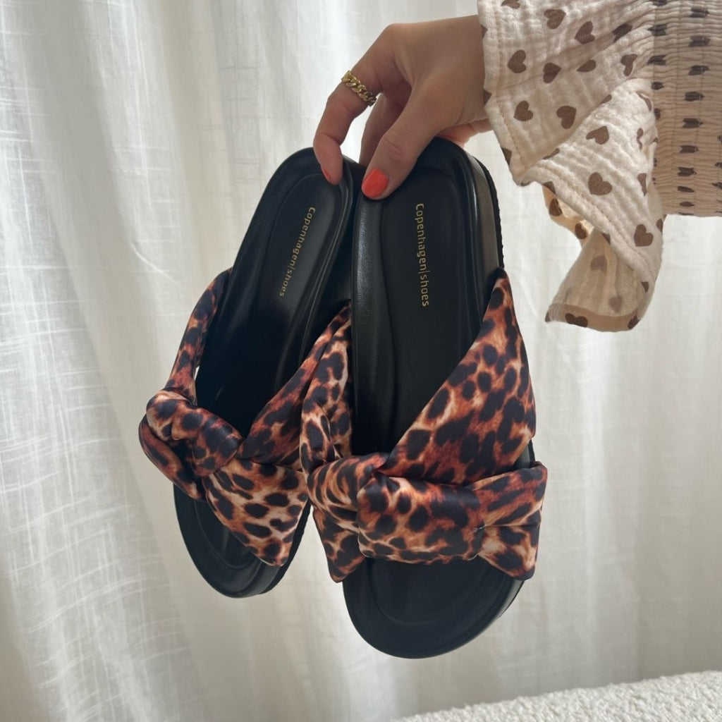 COPENHAGEN SHOES BE LIKE ME Slippers 020 Brown leopard