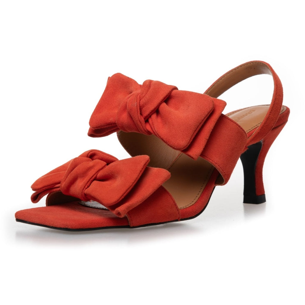 COPENHAGEN SHOES BREATHE - SUEDE Heels 0018 CHERRY TOMATO