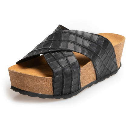 COPENHAGEN SHOES COCO Sandalen met sleehak 0001 BLACK