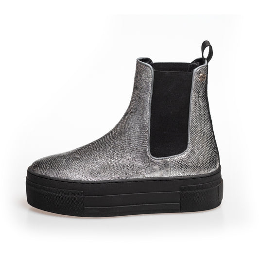 COPENHAGEN SHOES ENYA BOOT SILVER Laarzen 009 Silver Snake