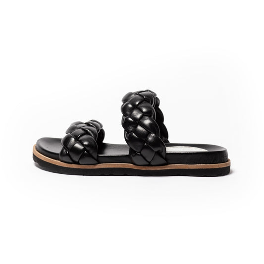 COPENHAGEN KIDS FASHIONISTA LEATHER KIDS BS. Slippers 0001 BLACK