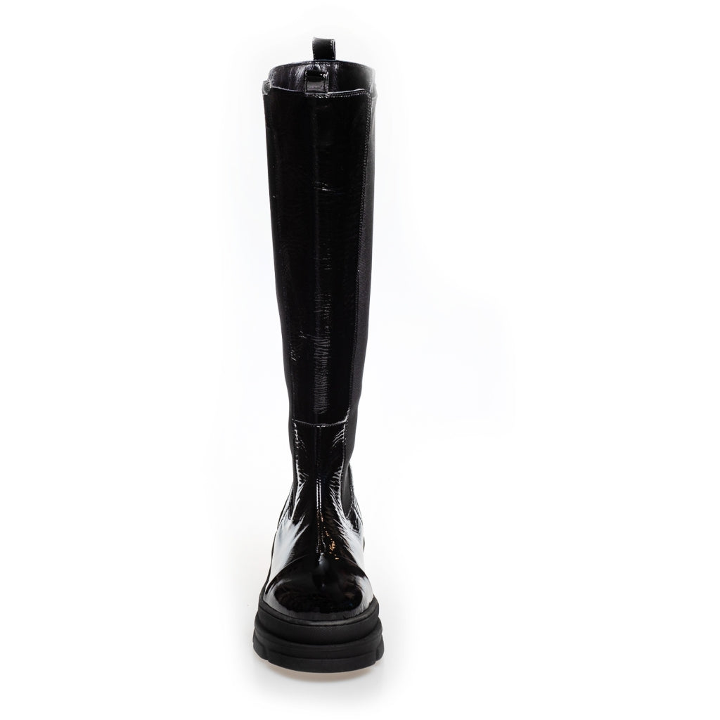 COPENHAGEN SHOES FOLLOW ME ALL PATENT Long boot 038 Black patent