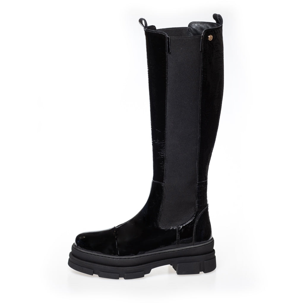 COPENHAGEN SHOES FOLLOW ME ALL PATENT Long boot 038 Black patent