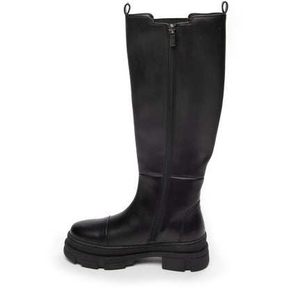 COPENHAGEN SHOES FOLLOW ME ZIPPER Long boot 002 Black (with black stiches)