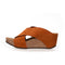 COPENHAGEN SHOES FRANCES 23 Suede Sandalen met sleehak 00065 ORANGE (ARANCIO 400)