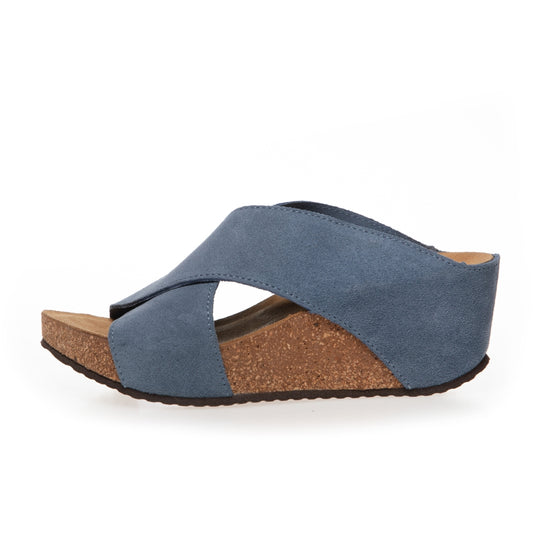 COPENHAGEN SHOES FRANCES 23 Suede Sandalen met sleehak 00061 JEANS U38