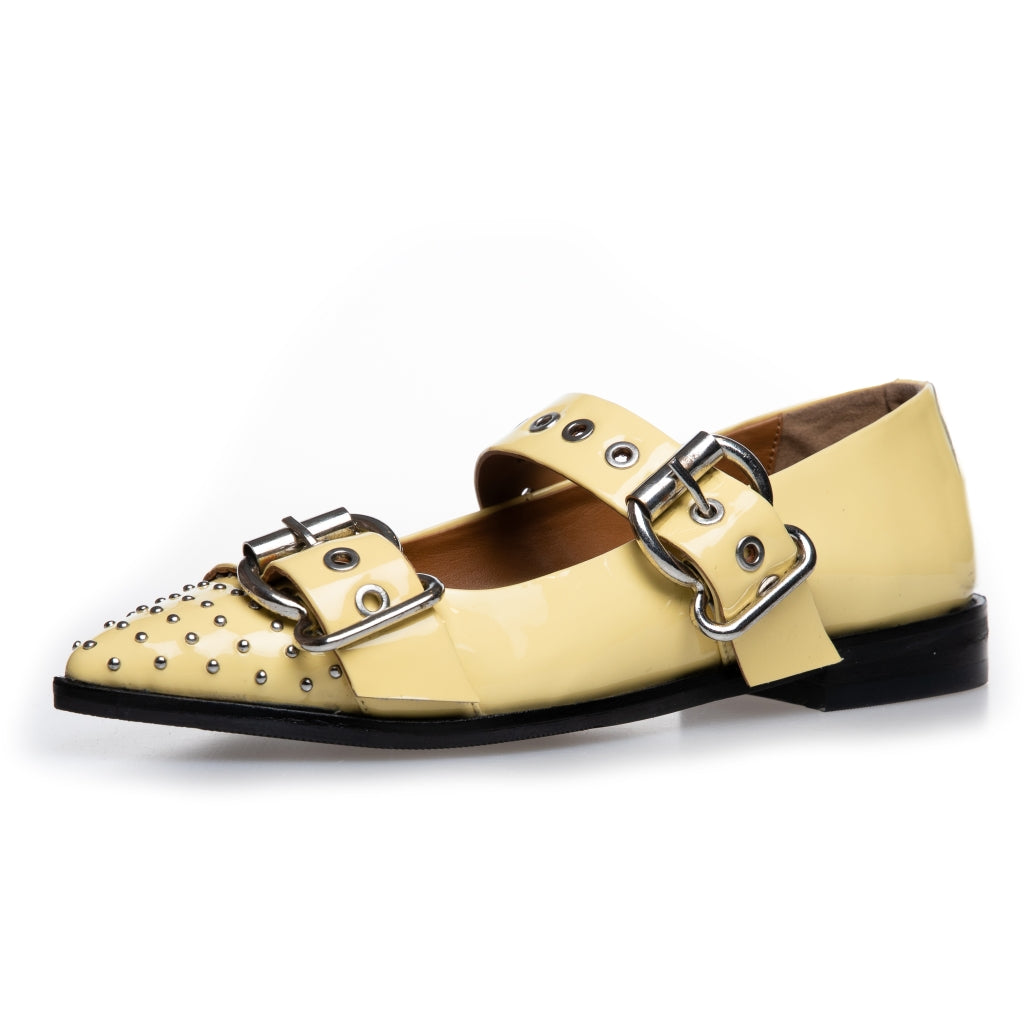 COPENHAGEN SHOES FUTURE VIBES PATENT Ballerinas 0087 YELLOW