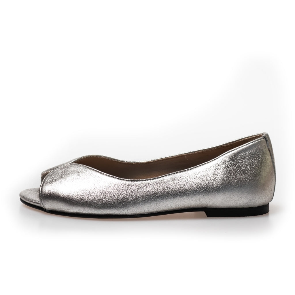 COPENHAGEN SHOES LIKE A MELODY - METALLIC Ballerinas 0502 WHITE GOLD