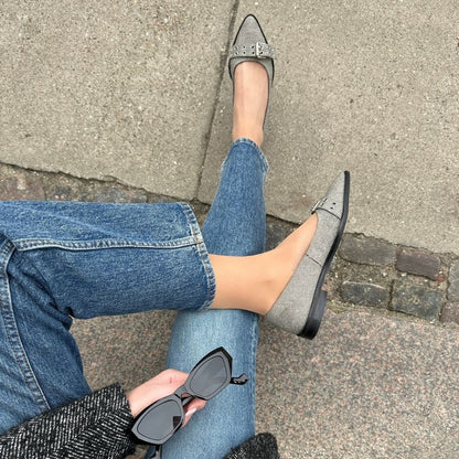 COPENHAGEN SHOES LIKE A MOVE-DENIM Ballerinas 0741 GREY DENIM