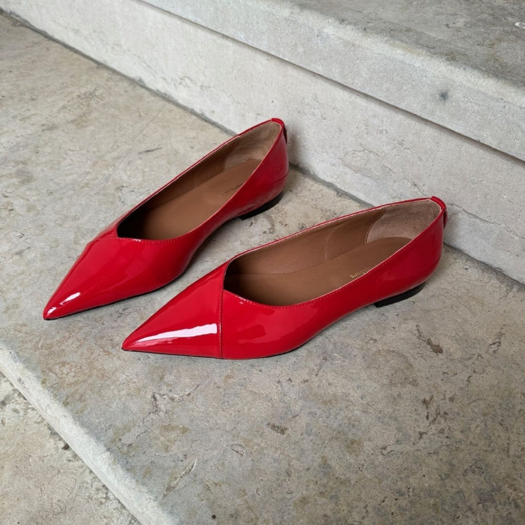 COPENHAGEN SHOES MAKE PASSION PATENT Ballerinas 124 RED PATENT