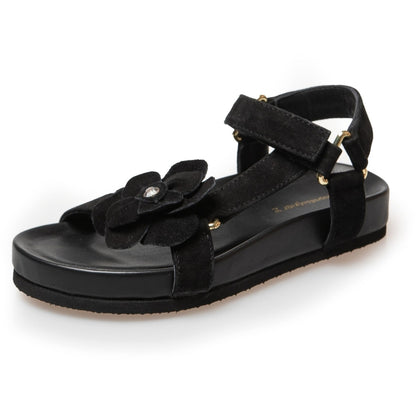 COPENHAGEN KIDS MY FLOWERS GIRL Sandalen 0001 BLACK SUEDE