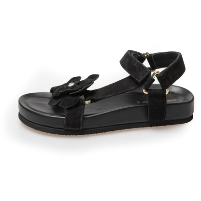 COPENHAGEN KIDS MY FLOWERS GIRL Sandalen 0001 BLACK SUEDE