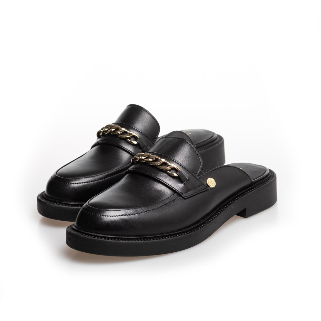 COPENHAGEN SHOES MY VIBES CHAIN Mules 001 Black