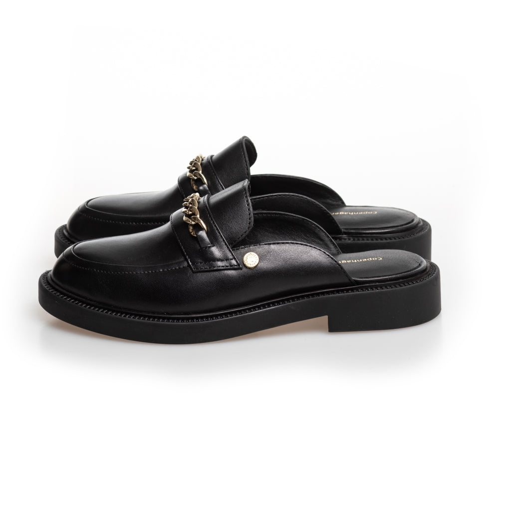 COPENHAGEN SHOES MY VIBES CHAIN Mules 001 Black