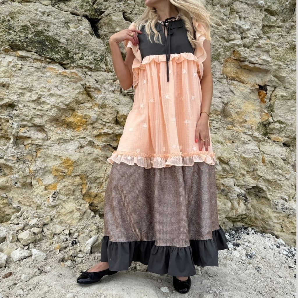 STORIES FROM THE ATELIER by COPENHAGENSHOES MY WAVES DRESS DRESS 2249 MULTI COLOR BROWN