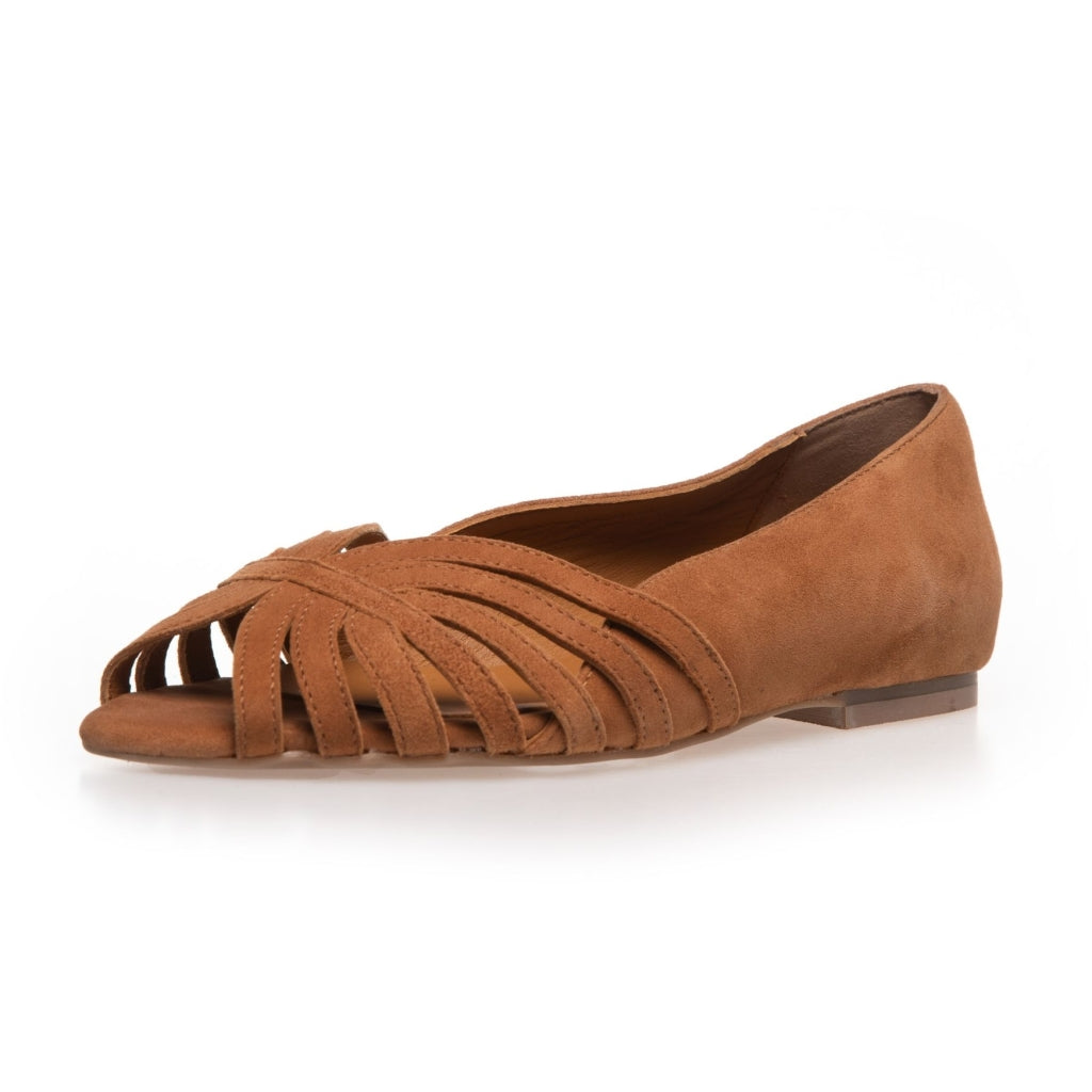 COPENHAGEN SHOES PASSIONATE SUEDE Ballerinas 0241 COGNAC