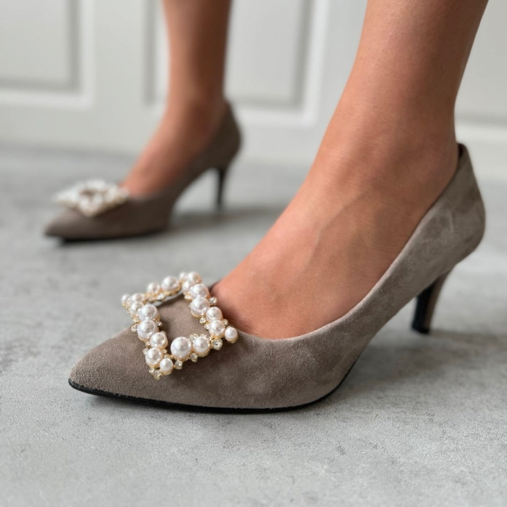 COPENHAGEN SHOES PEARLS AND DIAMONDS Heels 0099 BEIGE (TOPO)