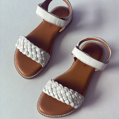 COPENHAGEN KIDS SILVET LEATHER KIDS SS. Sandalen 0061 WHITE