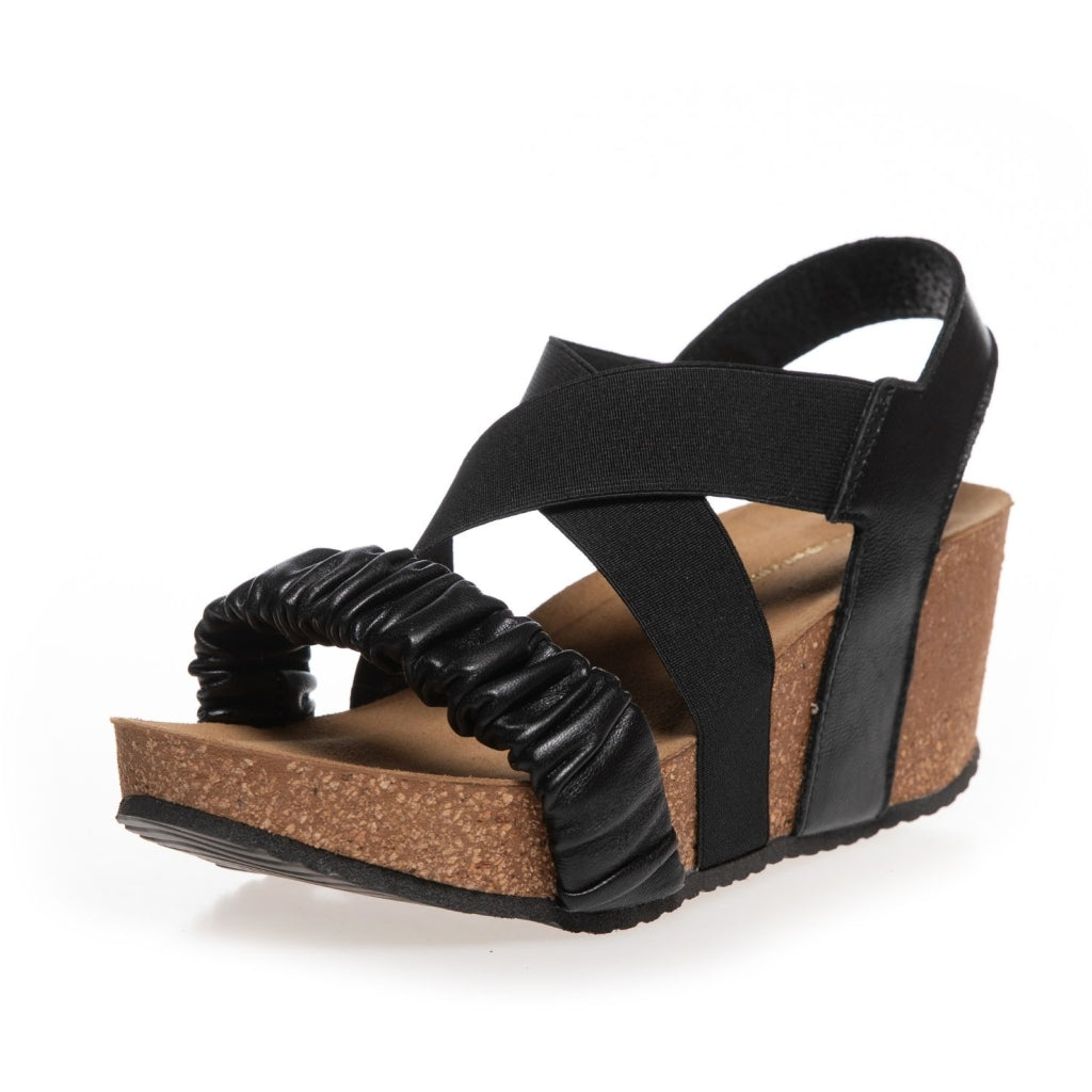 COPENHAGEN SHOES SUMMERLOVE Sandalen met sleehak 0001 BLACK