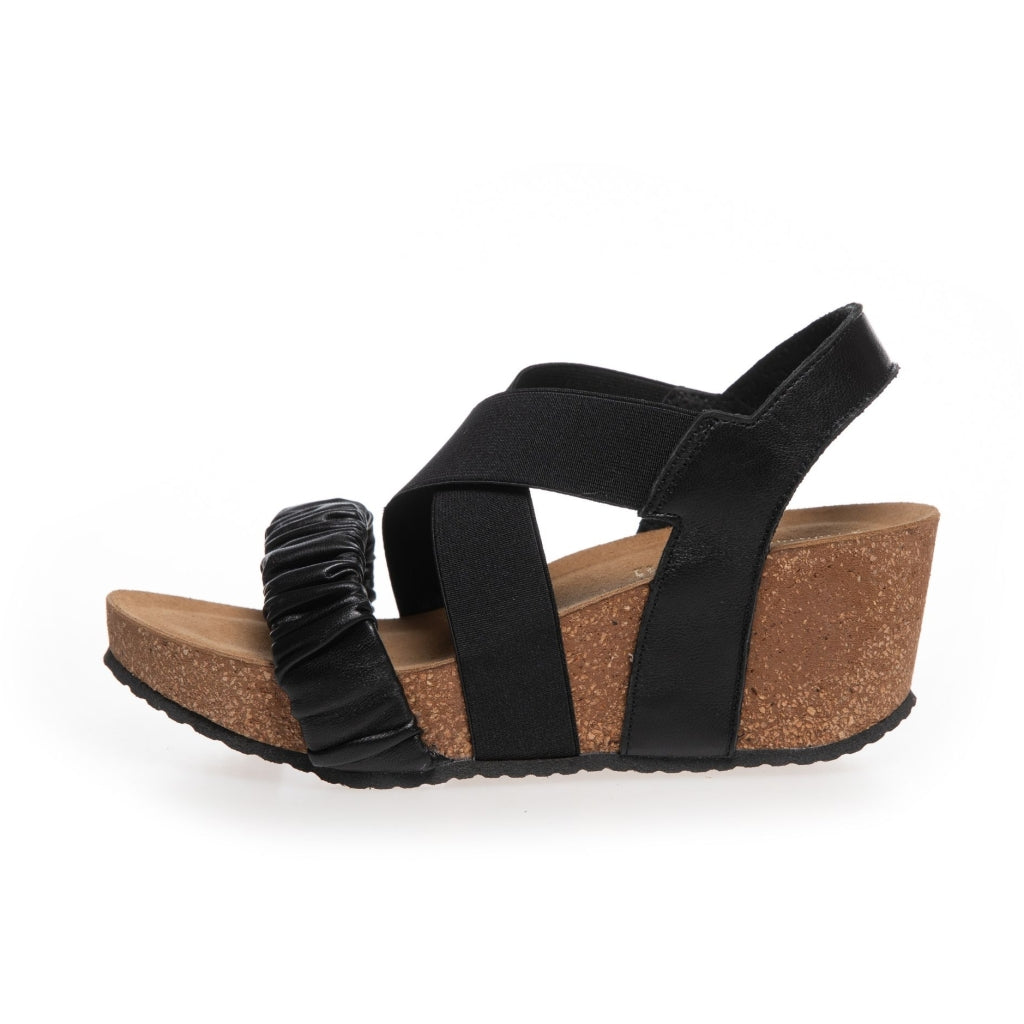 COPENHAGEN SHOES SUMMERLOVE Sandalen met sleehak 0001 BLACK