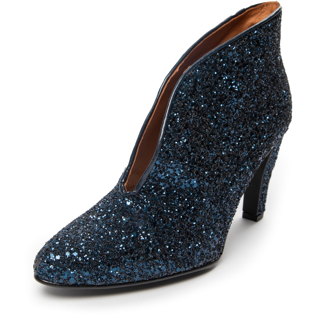 COPENHAGEN SHOES SUS GLITTER Heels 011 BLUE GLITTER