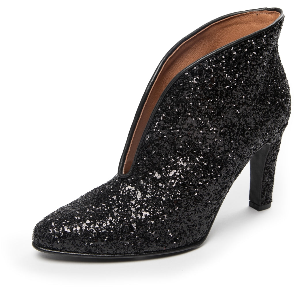 COPENHAGEN SHOES SUS GLITTER Heels 012 BLACK GLITTER