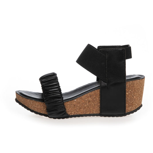 COPENHAGEN SHOES THE MOMENTS Sandalen met sleehak 0001 BLACK