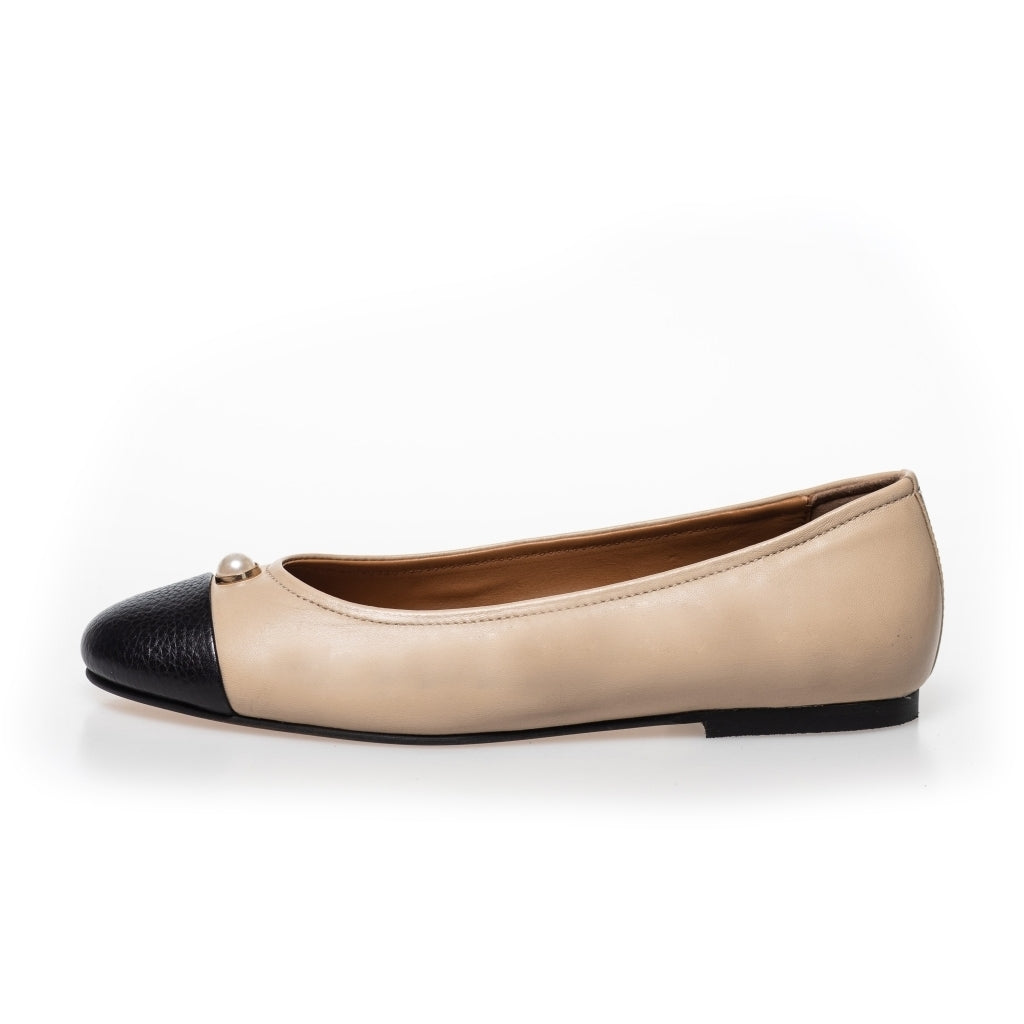 COPENHAGEN SHOES THE PEARL BALLERINA Ballerinas 0007 BLACK / NUDE