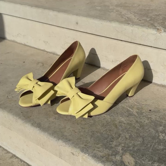 COPENHAGEN SHOES ANGIA Heels 0085 LT YELLOW