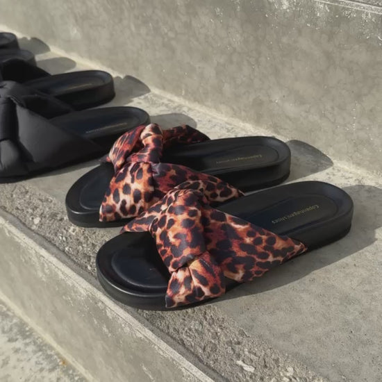 COPENHAGEN SHOES BE LIKE ME Slippers 020 Brown leopard