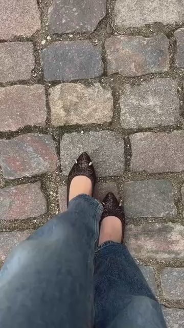 COPENHAGEN SHOES ON MY LOVE BROWN Ballerinas 0012 BROWN