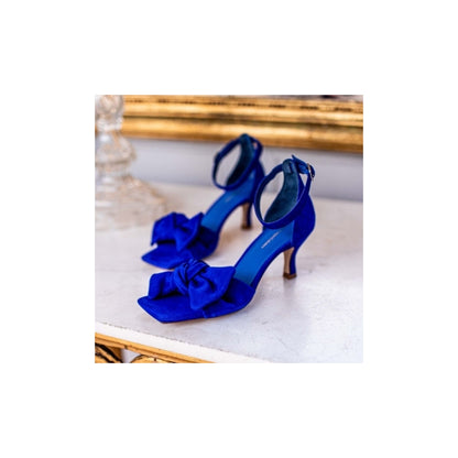 COPENHAGEN SHOES DANCING 23 SUEDE Heels 1202 ELECTRIC BLUE