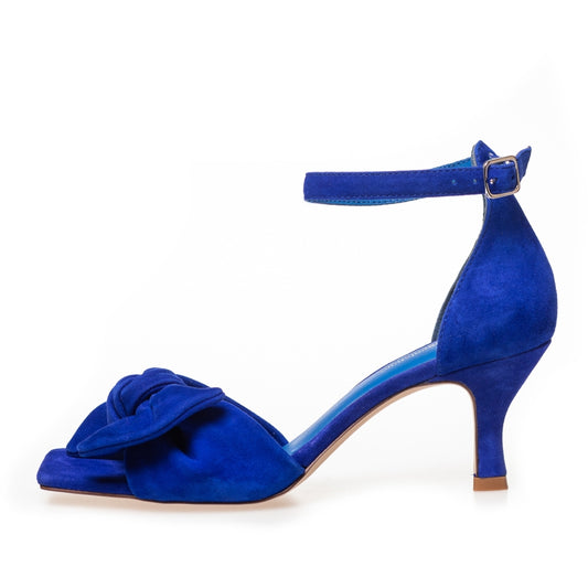 COPENHAGEN SHOES DANCING 23 SUEDE Heels 1202 ELECTRIC BLUE