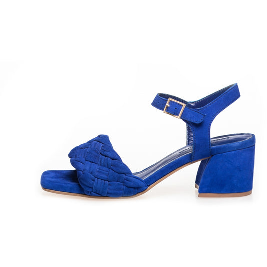 COPENHAGEN SHOES FEEL IT - SUEDE Heels 0410 Electric blue suede