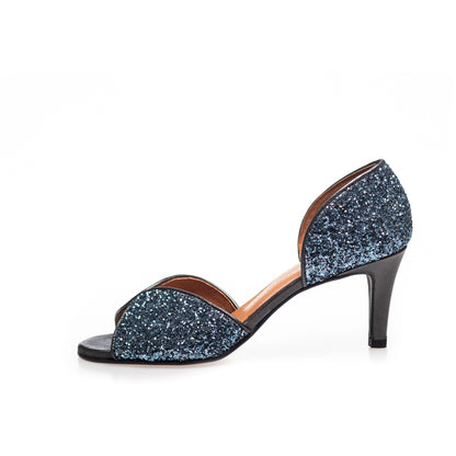 COPENHAGEN SHOES MY DIAMONDS - BLUE Heels 011 BLUE GLITTER