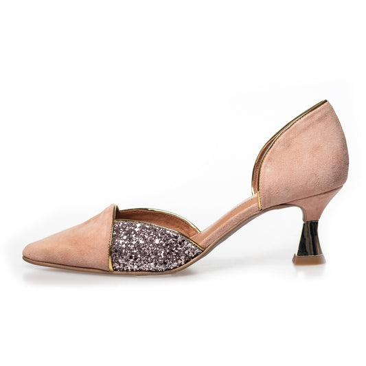 COPENHAGEN SHOES PARIS - GLITTER Heels 394 Nude multi